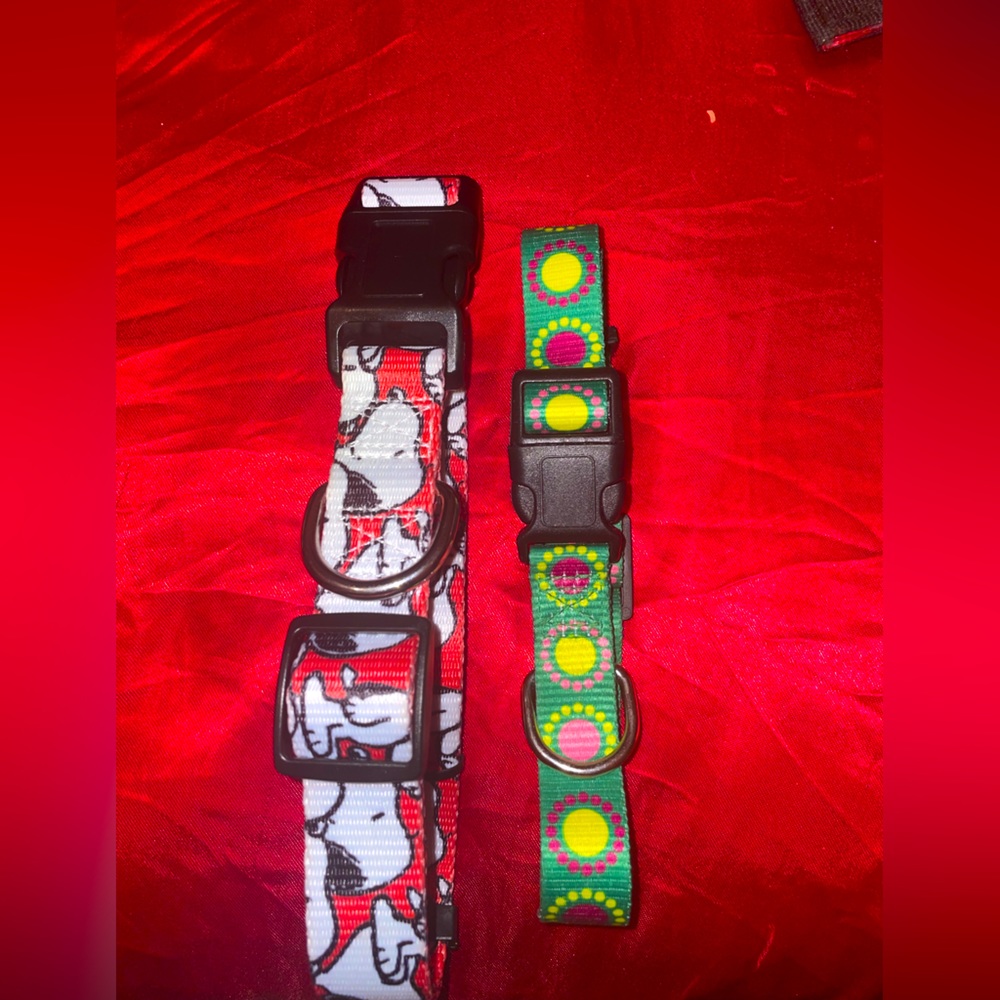 Snoopy dog collar and extra free collar
